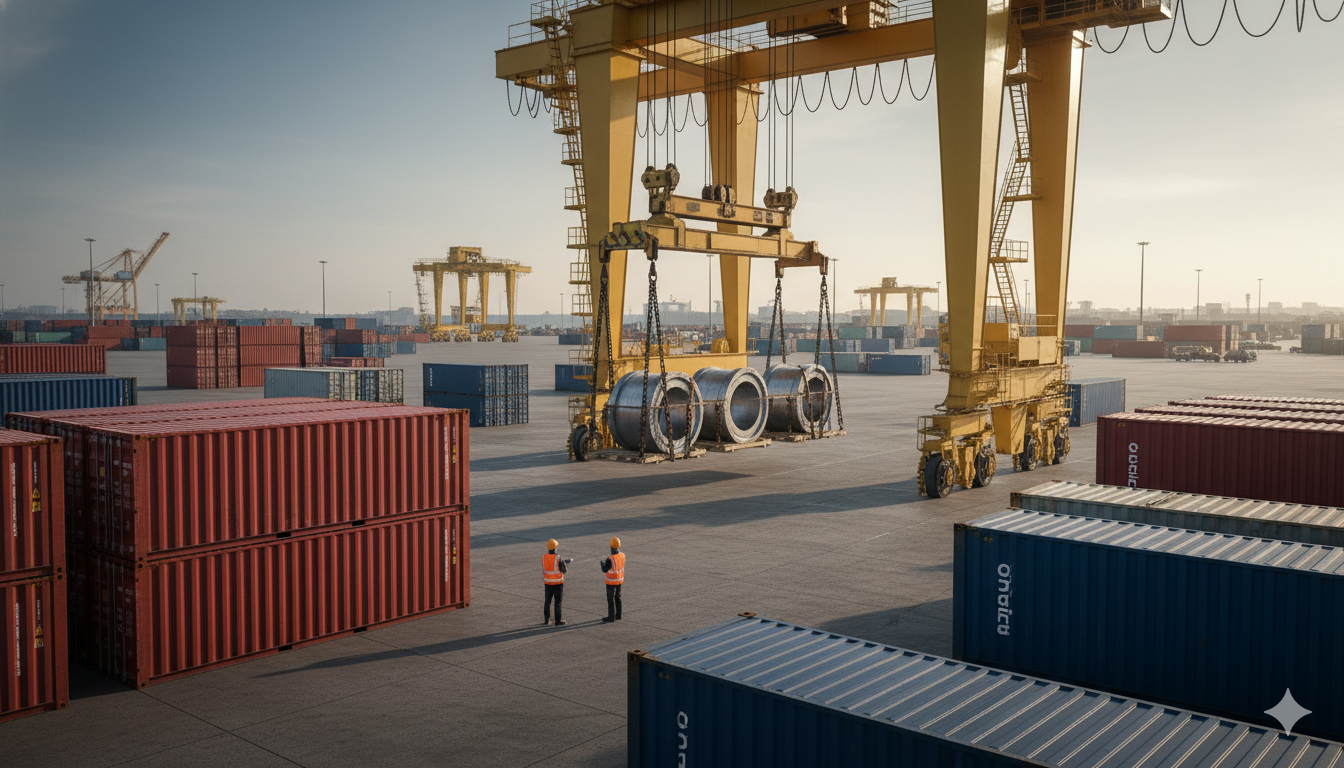 Scope of execution for AXIAL metal expansion joint container logistics
