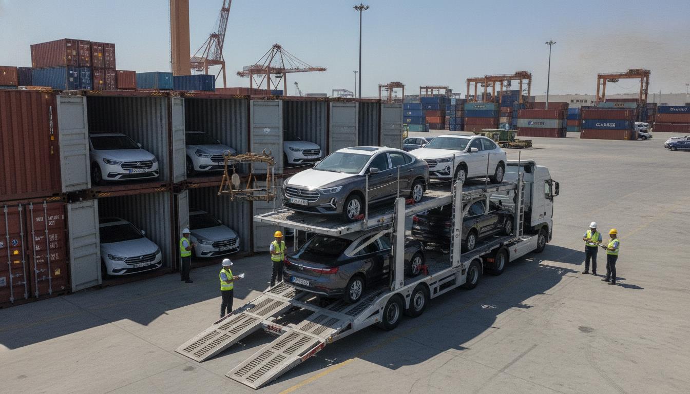 Electric vehicle import handling and inland delivery operation in Jordan